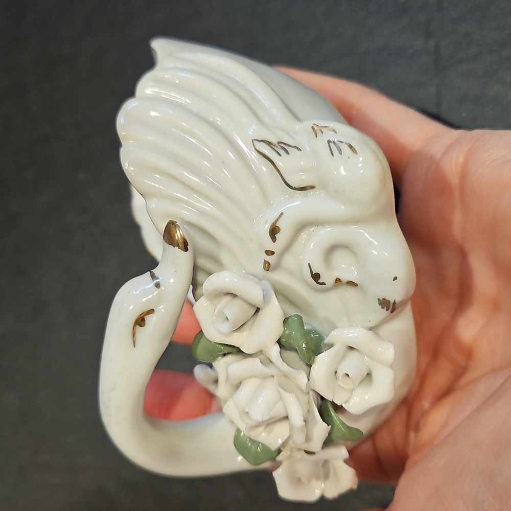 Vintage Swan Trinket Dish